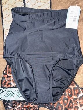 Swim Solutions Black High-Waist Swim Brief
